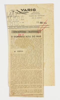 O domingo azul do mar