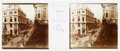 Incêndio na sede do Jornal O Paiz