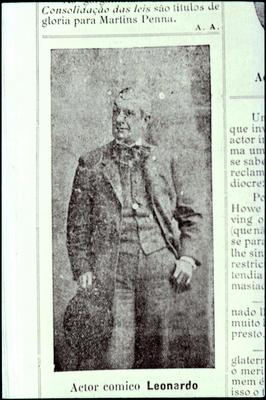 Ator Leonardo (reprodução de periódico)