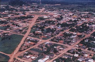 Vista aérea para cidade