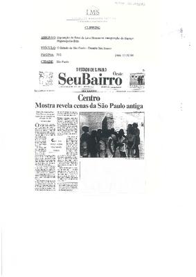 Centro: Mostra revela cenas de São Paulo antiga