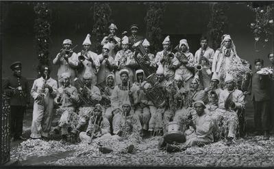 Banda de músicos do exercito no carnaval