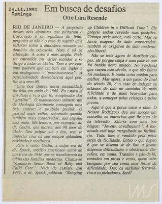 Em busca de desafios