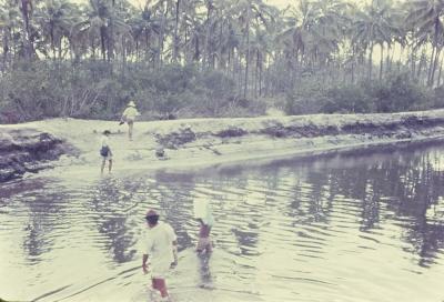 Vila de pescadores no litoral sul, próximo ao Quilombo de Sibaúma