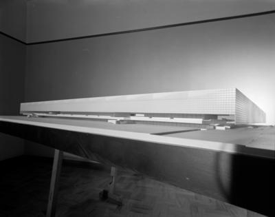 Maquete do Pavilhão de Exposições do Parque do Anhembi