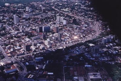 Vista aérea para a cidade
