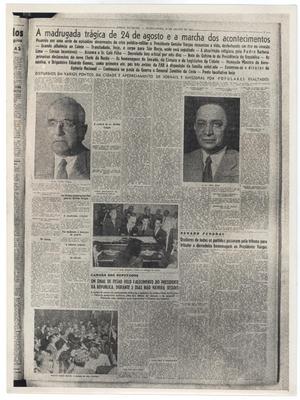 Getúlio Vargas e Café Filho (reprodução de periódico)