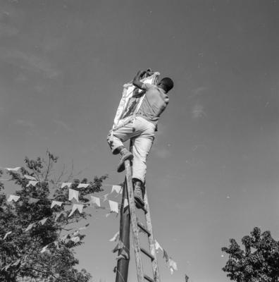 Preparativos para festa junina no Sítio Burle Marx