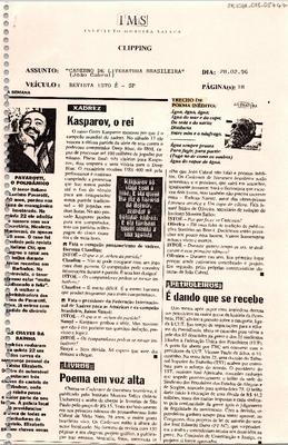 Trecho de poema inédito