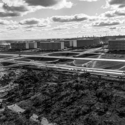 Vistas aéreas, eixo rodoviário