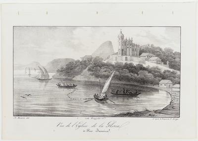 (Vista da igreja da Glória no Rio de Janeiro)