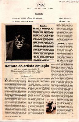 Retrato do artista em ação: Edição crítica de conto inédito de Mário de ;Andrade esmiúça, passo a passo, como o escritor criava suas obras