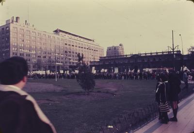 Manifestações a favor do governo de Salvador Allende