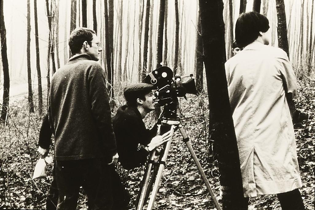 Jorge Bodanzky fotografando filme de Reinhard Kahn (atrás)