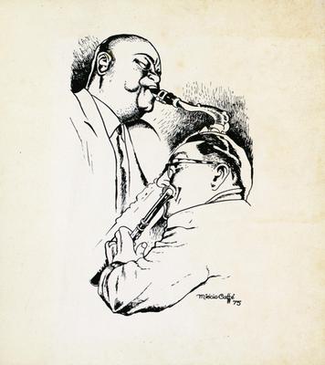 Pixinguinha e Benedito Lacerda (desenho)