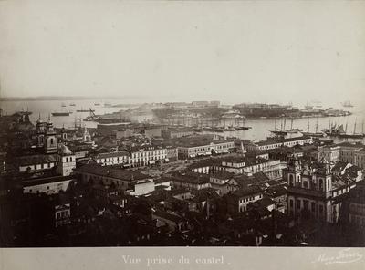 Vista do Porto do Rio desde o Morro do Castelo