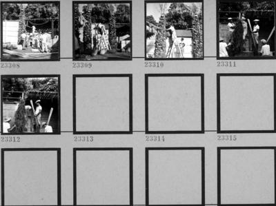 Preparativos para festa junina no Sítio Burle Marx