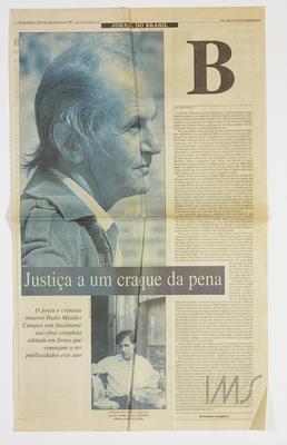 Justiça a um craque da pena