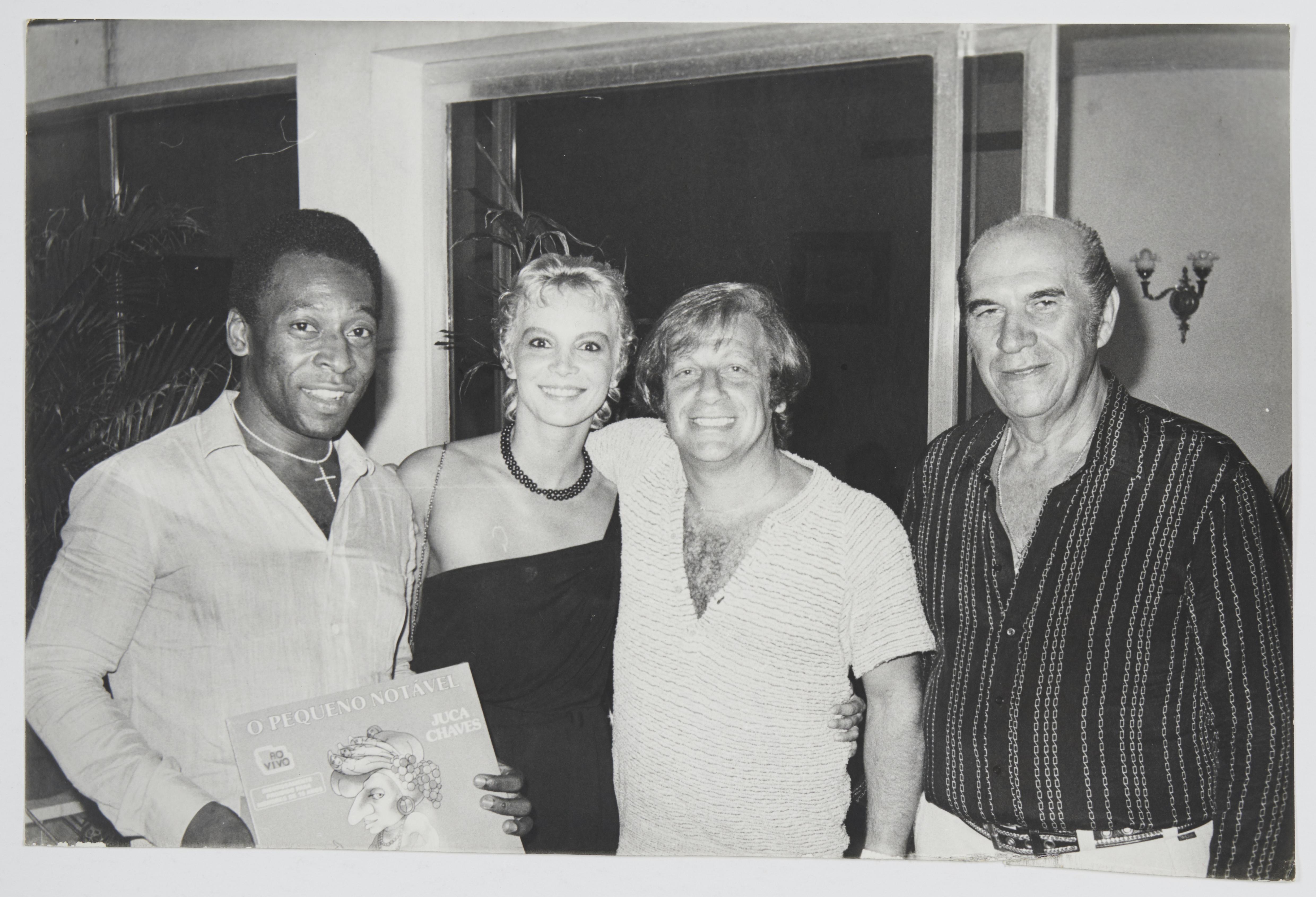 Pelé, Yara Chaves, Juca Chaves e Alfredo Saad