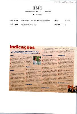 Indicações: Os espetáculos indicados por por Veja Rio são assinalados por essa ;marca