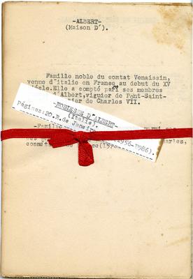 Apontamentos sobre a genealogia da família Albert