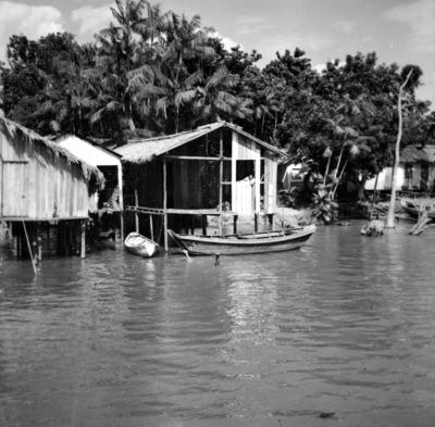 Rio Guamá, palafitas flutuantes