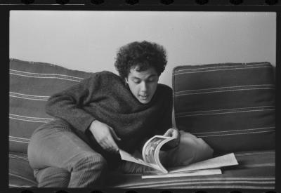 Luiz Carlos Ripper e Lena, na casa de Jorge, antes de viagem para locações do filme do Caca Diegues