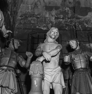 Via Crucis, Passos da Paixão, esculturas de Aleijadinho, Cristo no Passo da Flagelação