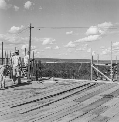Trabalhadores na construção de Brasília