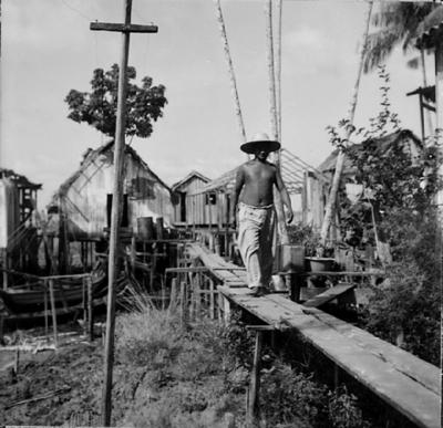 Vila da Barca, palafitas flutuantes