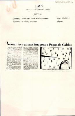 Nemer leva as suas imagens a Poços de Caldas