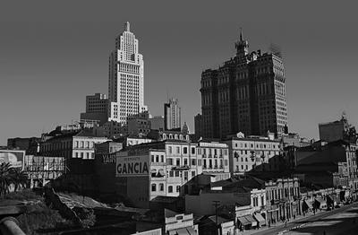 Vista do centro da cidade, com destaque para os edifícios Altino Arantes e Martinelli