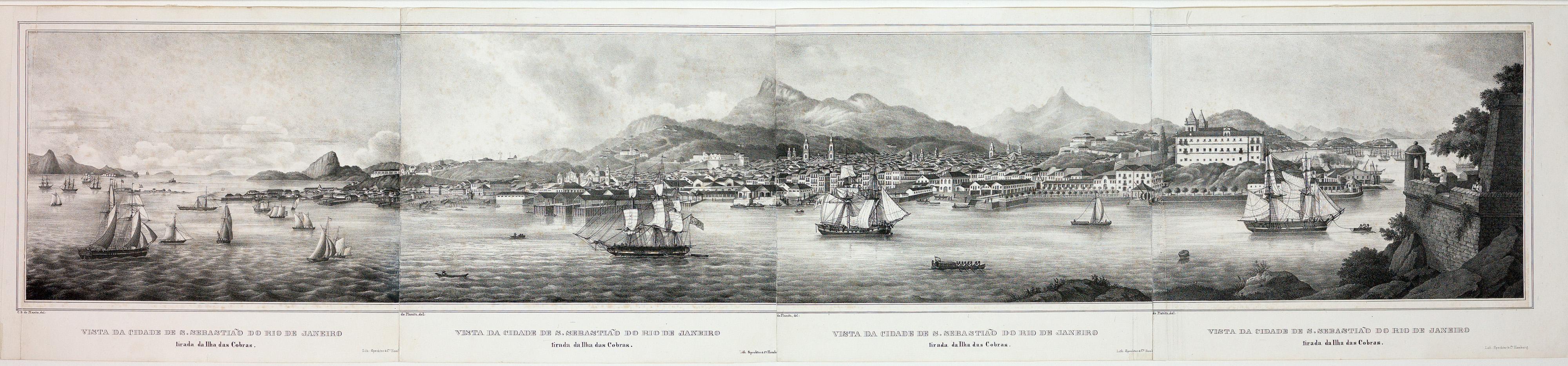 Vista da Cidade de S. Sebastião do Rio de Janeiro tirada da Ilha das Cobras