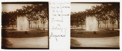 Chafariz na praia de Botafogo