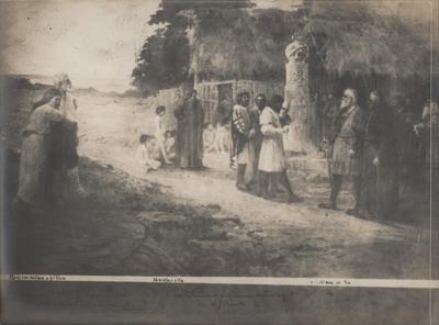 "Instituição da câmara municipal de São Paulo" (reprodução de pintura)