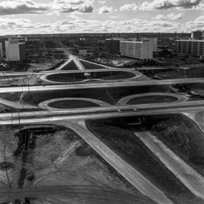 Vistas aéreas, eixo rodoviário