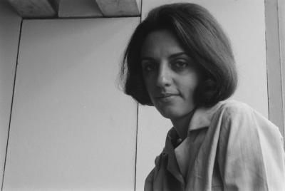 Lena Coelho dos Santos no alojamento dos professores (Colina)