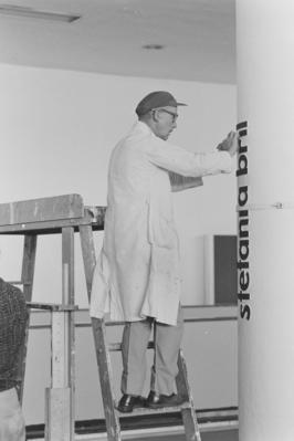 Montagem exposição Stefania Bril na XIII Bienal