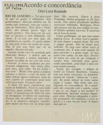 Acordo e concordância