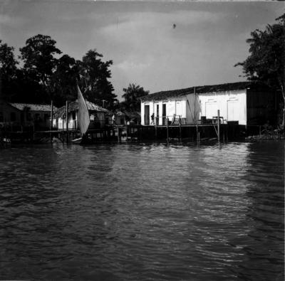 Rio Guamá, palafitas flutuantes