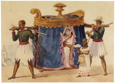 [Cadeira of Rio de Janeiro (Une dame allant à la Messe dans sa chaise à porteur]