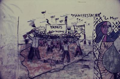 Mural de manifestação política