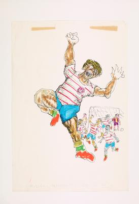 Instantâneo do atleta em seu momento