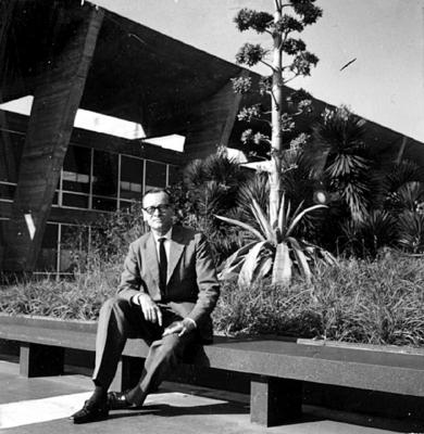 Arquiteto Affonso Eduardo Reidy, no Museu de Arte Moderna