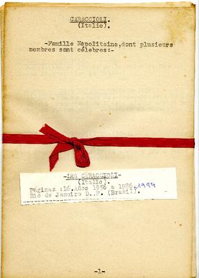 Apontamentos sobre a família Caraccioli