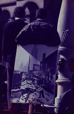 Manifestação pacifista organizada pelos estudantes da Escola de Ulm