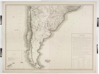 (Mapa geral da América Meridional em duas grandes folhas, a partir de observações e mapas especiais, relatados a partir da viagem ao interior do Brasil durante os anos de 1817-1820, 1825 - folha inferior)