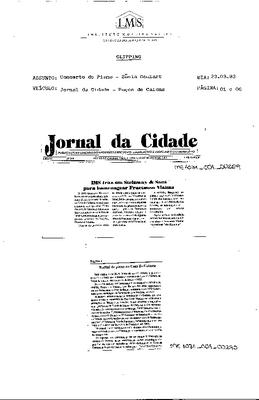 Recital de piano na Casa da Cultura;IMS trás um Steinway & Sons para homenagear Frictuoso Vianna