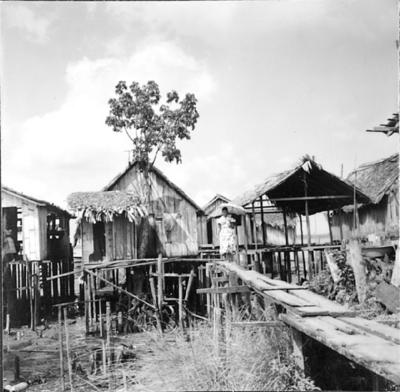 Vila da Barca, palafitas flutuantes