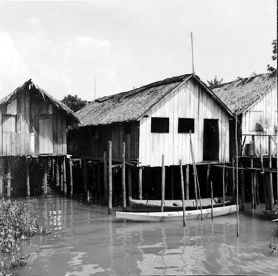 Vila da Barca, palafitas flutuantes